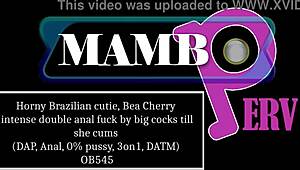 Bea Cherry screams in ecstasy from double anal DAP by monster BBCs! She cums hard 3on1 DATM dirty talk no pussy pounding!