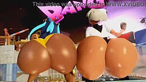 Hey, check out this teen twerking her ass in toca toca tease