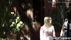 mature milf seduces juicy blonde teen pussy with licks and kisses full taboo movie 👅💋