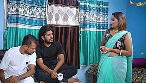 天啊印度Mallu骚媳妇被俩debar双插猛干三人行