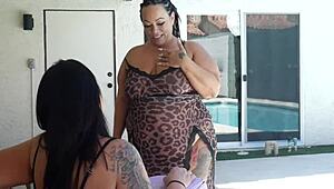 😈 fat bbw tee tee pawg gags on bbc monster cock deepthroat rough interracial rimjob poundtown!