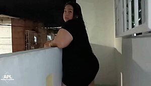 hidden cam catches neighbor slut getting mood boosted with hard pussy pounding part 1