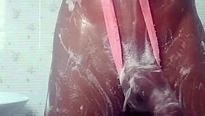 Just chilling and playing around under the warm shower spray today