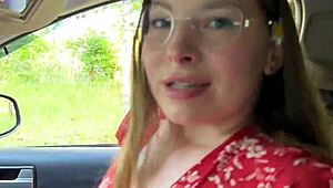 rustic outdoor romp highlights her shapely backside