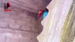 sexygray2 sneaks in and fucks her neighbor's boyfriend in empty building