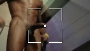 skinny black bull with monster cock offers to coach your public outdoor workout lover