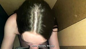 stepfather yanks frightened stepdaughter from closet rams big cock down slobbery throat