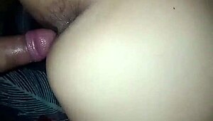 young homemade amateurs captured in close-up bent over doggystyle action