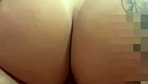 Brazilian Wife's Big Ass Gaped First Time Anal Fuck