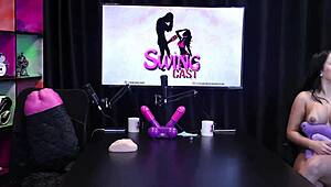 jeffaos cock out makes tifany rocha strip excited on sheer red cam 😍🔥