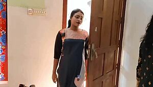 Stepbrother's 2025 threesome with Komal and Neha dick sucking fuck