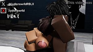 I'm wrecking my friend's tight pussy with big black cock