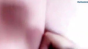 i'm that horny blonde milf fuckin my son's best friend in pantyhose