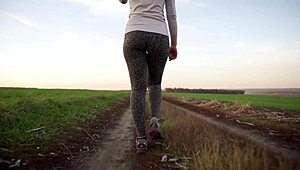 worship this milf's juicy ass in tight leopard leggings! 🍑🔥