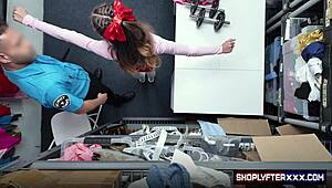 spying on daisy's dumbbell heist gone wrong leads to strip search and hardcore cock workout 😈🍆