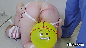 Bold Kinky Cutie Rides Anal in Assylum Treatment