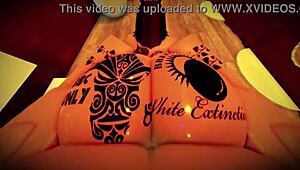 peek through gloryhole at big tits babe taking rough doggystyle creampie from monster cock