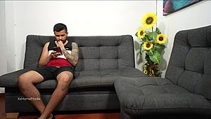 Movie night on couch turns hot with stepsis 🍑🔥 assfucking deepthroat!