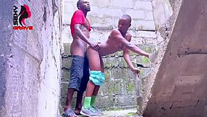 sexygray2 sneaks in and fucks her neighbor's boyfriend in empty building