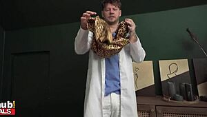 Horny Gilf Doctor Rips Panties Off For Patient's Monster Cock Creampie!