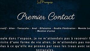 Alien cock stretched my French pussy wide!