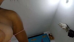 New York Latina's Huge Natural Tits Bounce in Wild Fuck