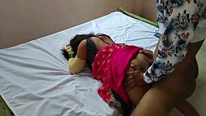 He lays the sexy maid on the cot for intense cowgirl riding orgasm