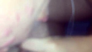 my wife drops to her knees for some casual oral fun right there