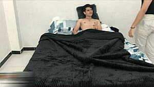 i fuck horny stepsis and cum on her juicy ass cheeks