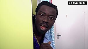 Beautiful Zuzu Sweet Rides Monster BBC Hard in Hostel Room with Horny Roommate