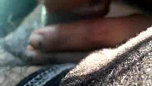 hot latina babe drops to knees and swallows thick cum load down her throat