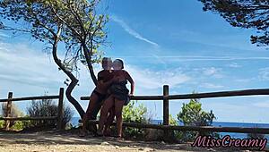 Strangers catch Misscreamy flashing pussy masturbating wildly in park to intense squirting orgasm!