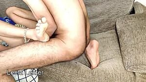 desi bhabhi rides village boy's thick cock with clear moans