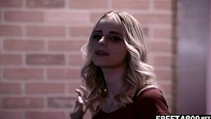 i spot blonde codi vore dancing in club now she's naked hairy creampie in hotel