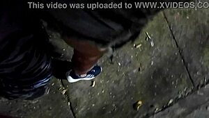 Cheating Wife Sucks Cock in Park Before Creampie Motel Fuck