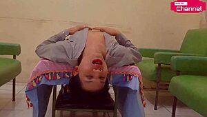 Horny chinese teen fingers herself with banana in california heat