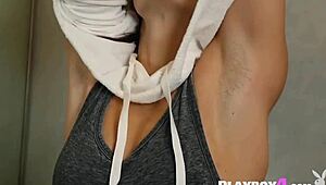 i can't stop watching these two petite 18+ babes with small tits rip clothes in hot striptease dance