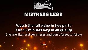 Forest Goddess Spreads Legs Teasing Feet in Tan Pantyhose