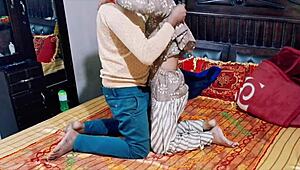 desi girl moans riding hard in sensual hindi passion