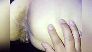 Chubby mature wife loves ass rimmed sucked then filled gaping with cum