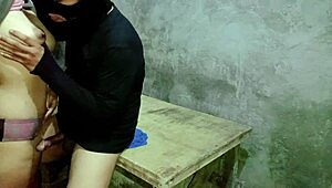 shy asian delivery girl wet pussy licked deep by rider