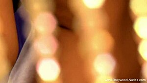 Exotic Indian princess dances nude teasing her natural tits