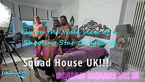 spy on squad house gangbang with milf wife creampie chaos