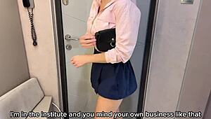 stepsister shows up called a whore cum on her tits russian talk