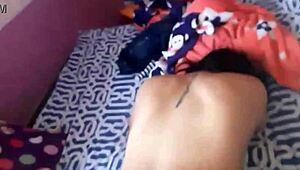 i sneak into lil sis's room while she's on free fire and convince her horny latina ass to fuck