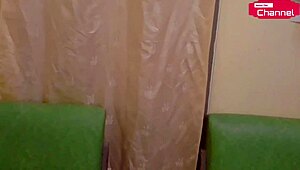 Horny chinese teen fingers herself with banana in california heat