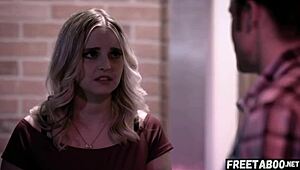 i spot blonde codi vore dancing in club now she's naked hairy creampie in hotel