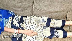 desi bhabhi rides village boy's thick cock with clear moans