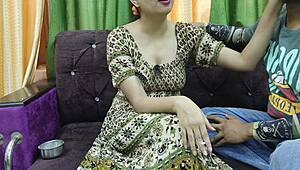 Indian shy bhabhi screams moaning hard as landlord fucks wet pussy deep boyfriend style