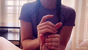 Fitness babe got cum-drenched after workout my gym crush exploded on her tight ass